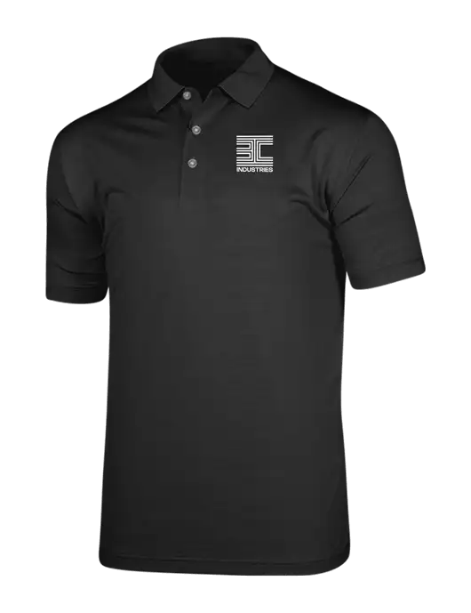 Callaway Vibrant Black Ventilated Polo w/3C Logo