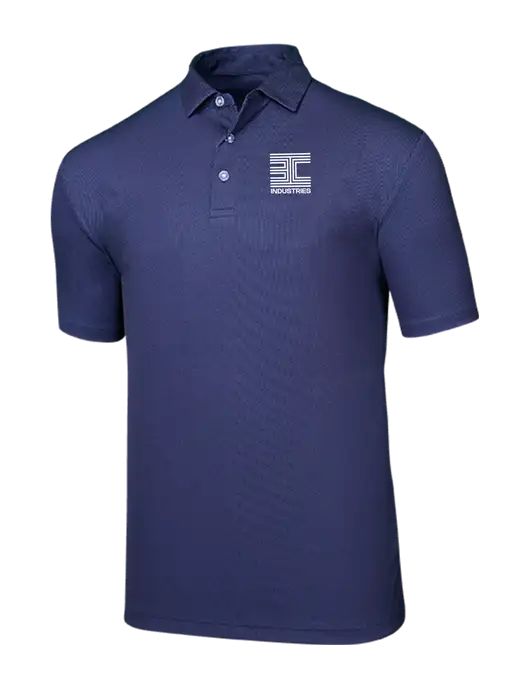 Callaway Birdseye Navy Polo w/3C Logo