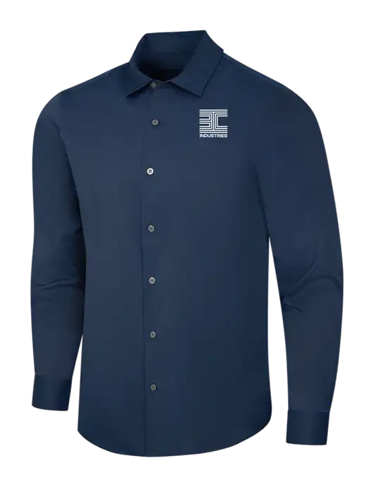 Navy City Stretch Shirt w/3C Logo