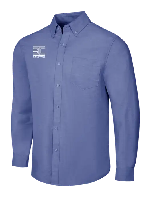 Navy SuperPro Oxford Shirt w/3C Logo
