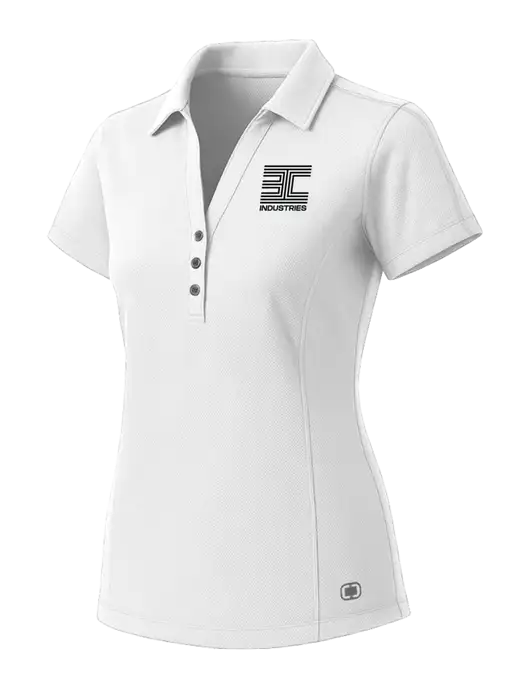 OGIO Womens White ONYX Polo w/3C Logo