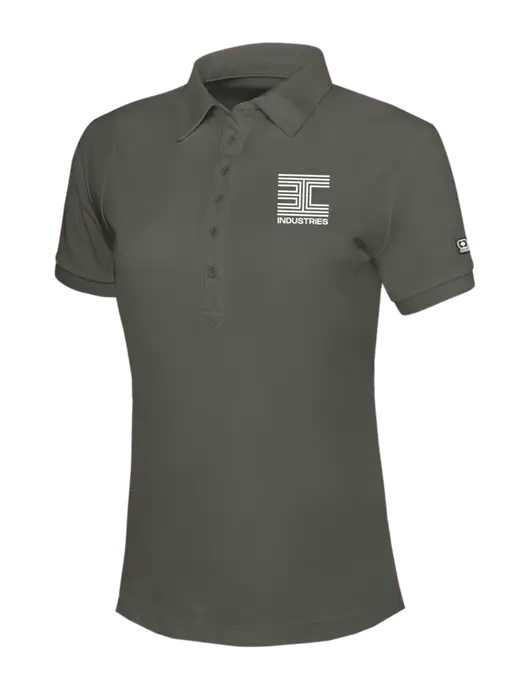 OGIO Womens Medium Grey Jewel Polo w/3C Logo