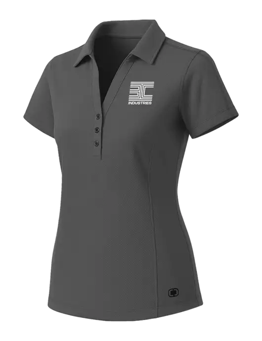 OGIO Womens Medium Grey ONYX Polo w/3C Logo