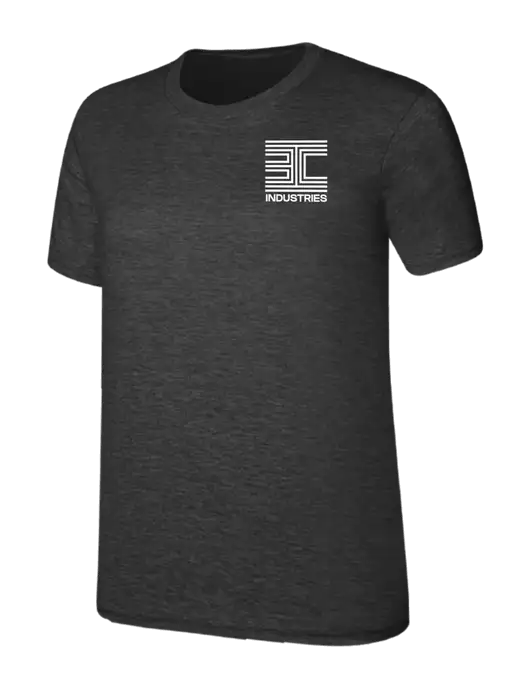Womens Ring Spun Dark Heather Grey 4.5 oz T-Shirt w/3C Logo