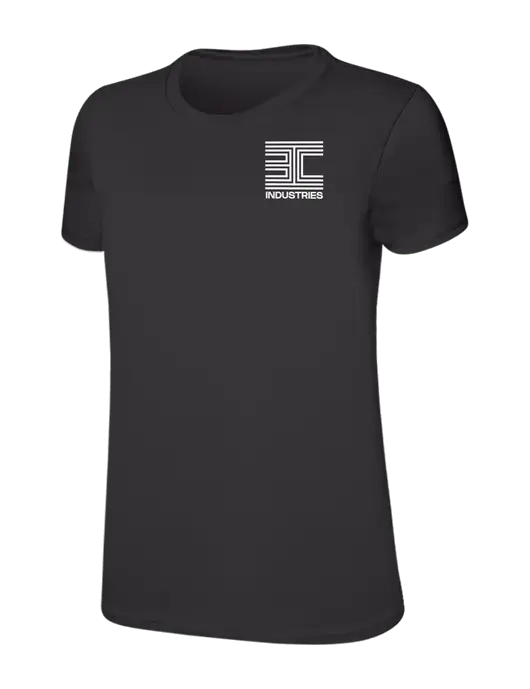 Womens Ring Spun Charcoal 4.5 oz T-Shirt w/3C Logo