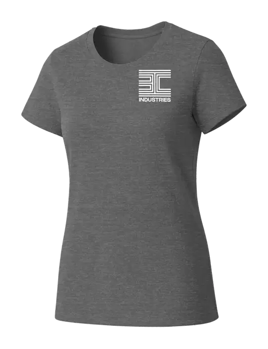 Womens Seriously Soft Grey Frost T-Shirt w/3C Logo