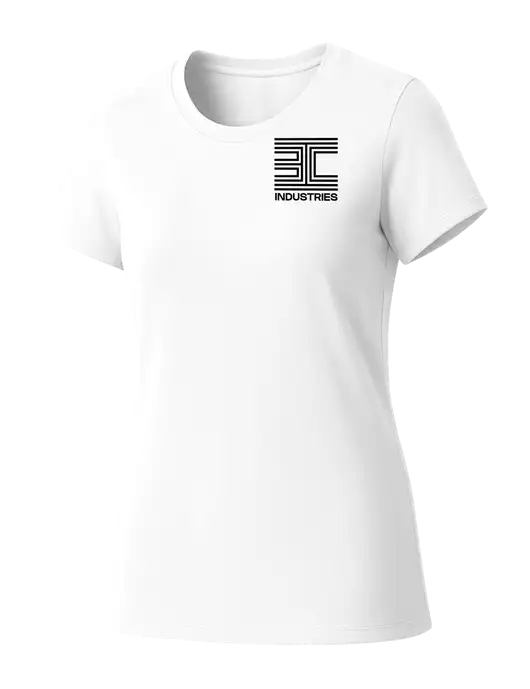 Womens Seriously Soft White T-Shirt w/3C Logo