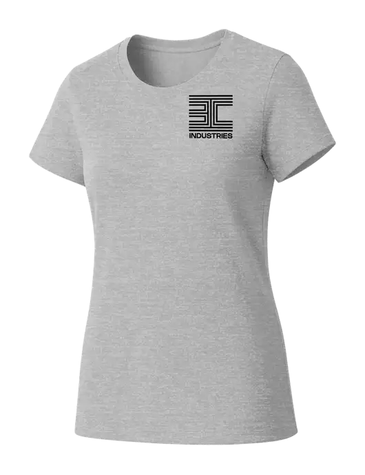 Womens Seriously Soft Light Heathered Grey T-Shirt w/3C Logo