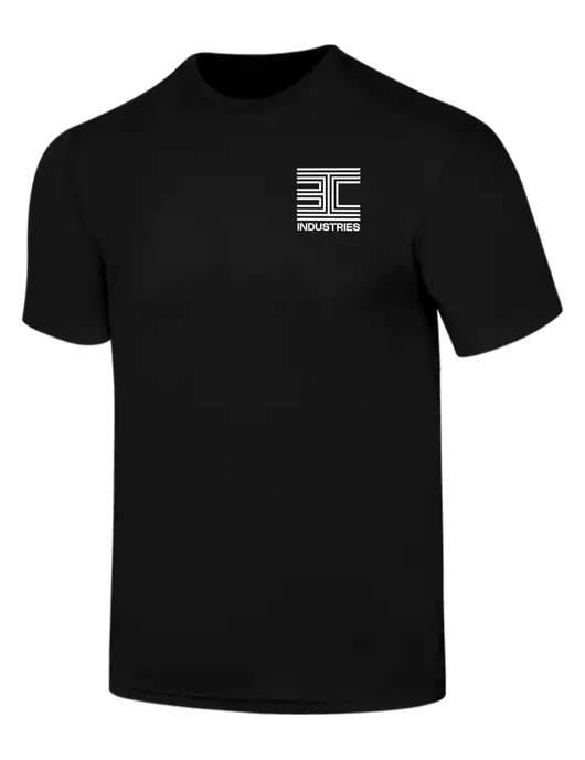 Simply Soft Black 4.5oz  Poly/Combed Ring Spun Cotton T-Shirt w/3C Logo