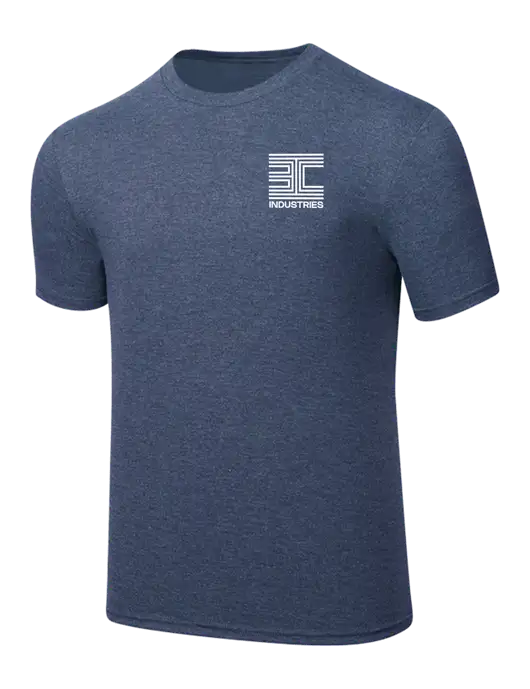 Simply Soft Navy Frost 4.5oz  Poly/Combed Ring Spun Cotton T-Shirt w/3C Logo