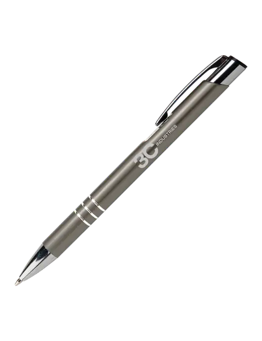 Laurent Gunmetal Pen - Black Ink w/3C Industries Logo