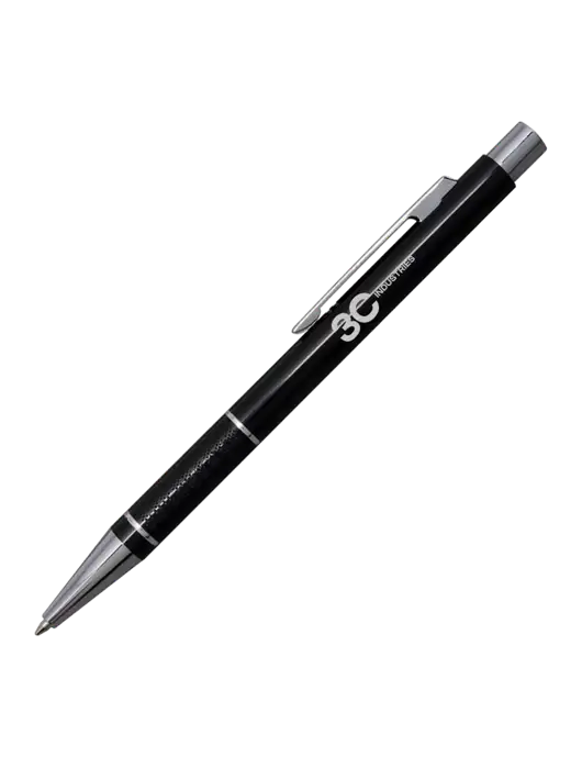 St George Black Pen - Blue Ink w/3C Industries Logo