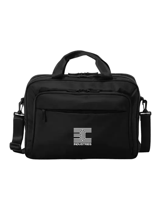 Travel Exec Black Laptop Briefcase w/3C Logo