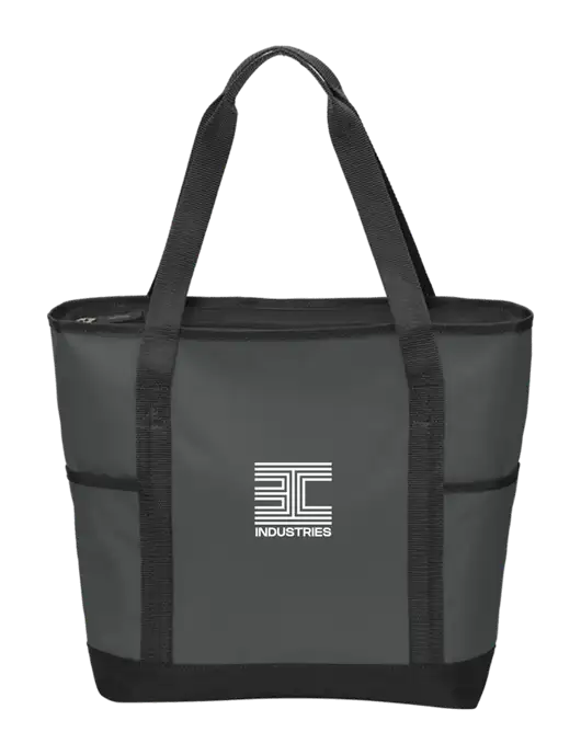 On the Go Charcoal/Black Tote  w/3C Logo
