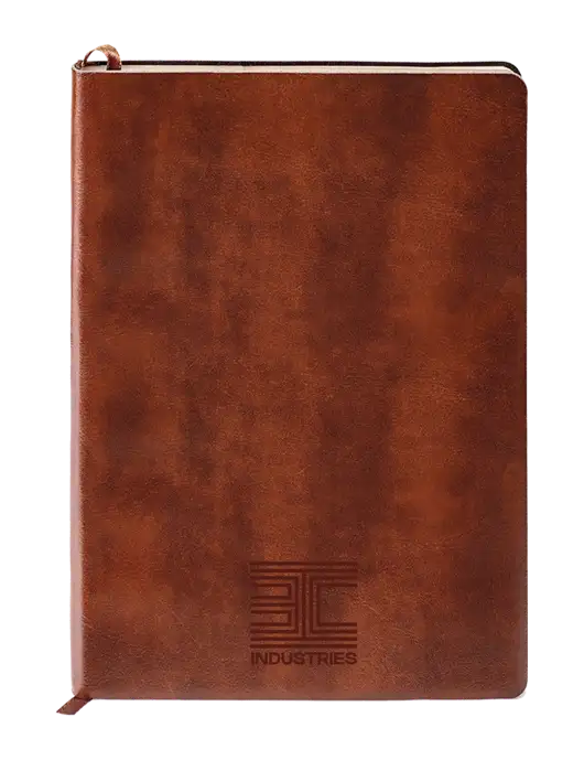 Fabrizio Brown Soft Cover 5.75 x 8.125 Journal w/3C Logo