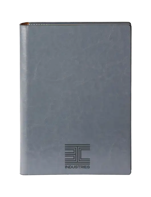 Fabrizio Grey 7 x 9.625 Padfolio & Notepad w/3C Logo