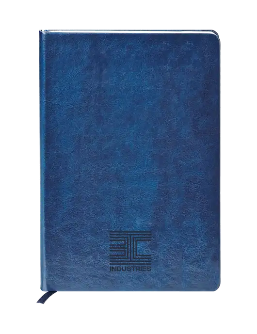 Fabrizio Blue Hard Cover 5.75 x 8.3 Journal w/3C Logo