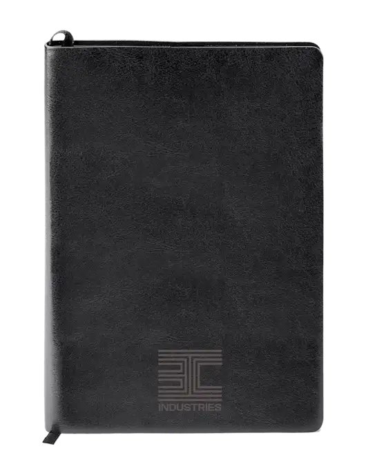 Fabrizio Black Soft Cover 5.75 x 8.125 Journal w/3C Logo