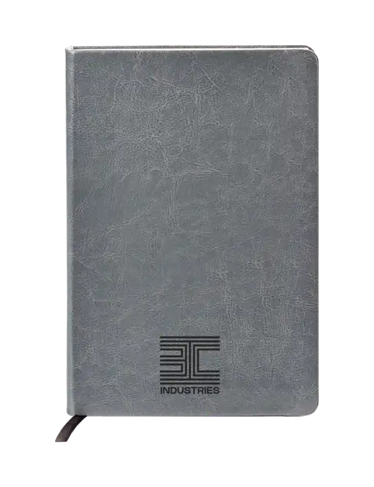 Fabrizio Grey Hard Cover 5.75 x 8.3 Journal w/3C Logo