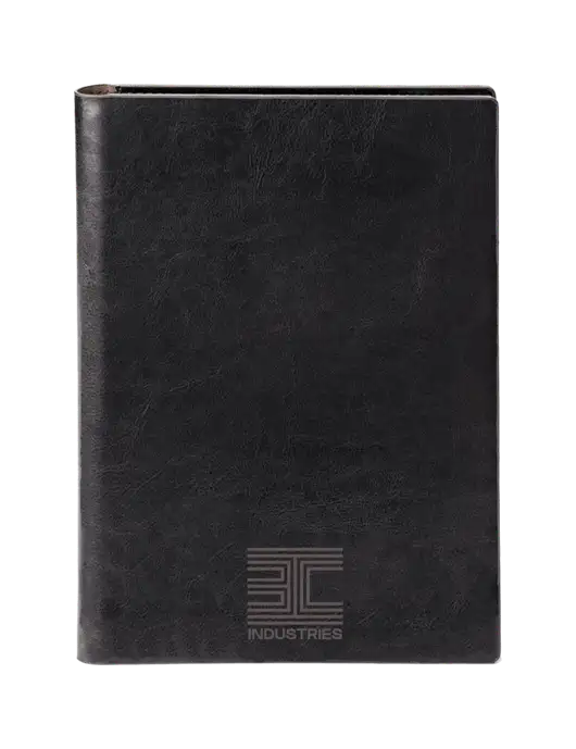 Fabrizio Black 7 x 9.625 Padfolio & Notepad w/3C Logo