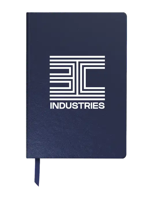 Achieve Navy Hardcover Journal, 5.5 x 8.37 w/3C Logo