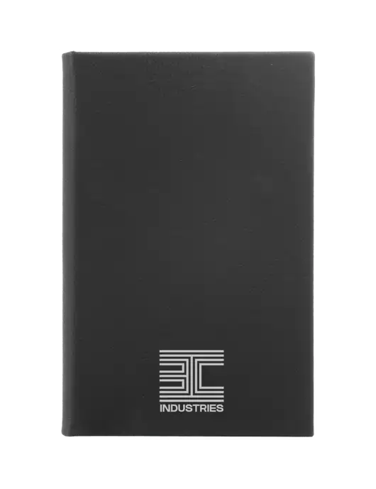 Black Leatherette 5.25 x 8.25 Journal w/3C Logo