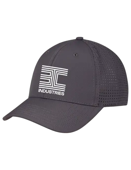 Charcoal Performance Stretchable Cap Hook & Loop w/3C Logo
