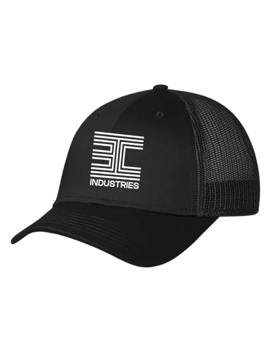 Black Mesh Trucker Cap Snap Back w/3C Logo