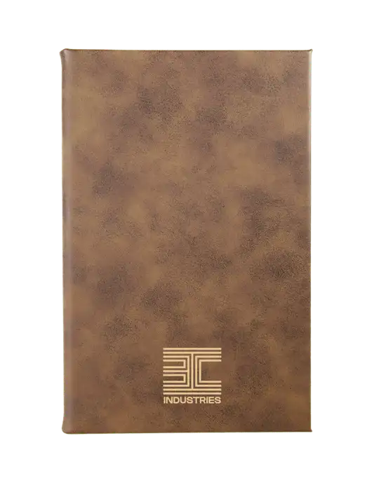 Rustic Leatherette 5.25 x 8.25 Journal w/3C Logo