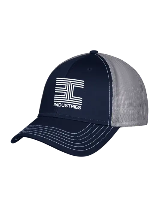 Navy/Grey Mesh Trucker Cap Snap Back w/3C Logo