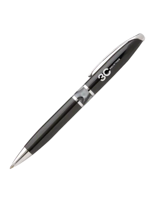 Illusion Black Pen - Black Ink w/3C Industries Logo