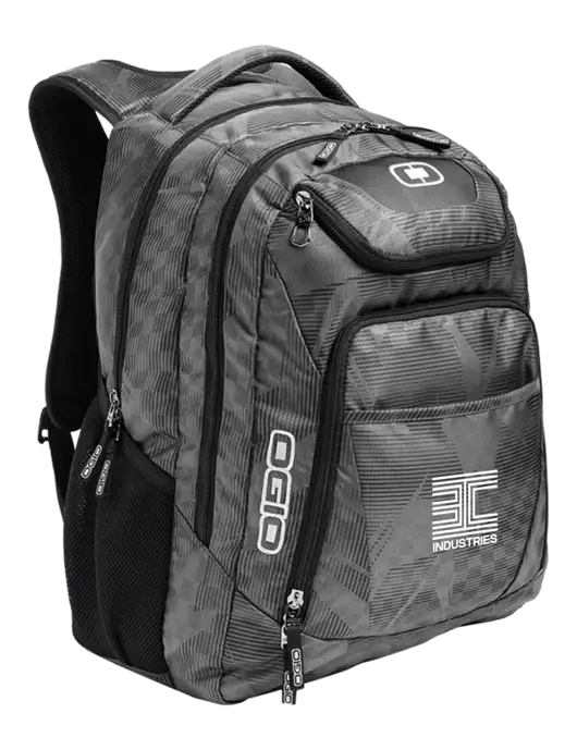 OGIO Race Day Silver Excelsior Laptop Backpack w/3C Logo