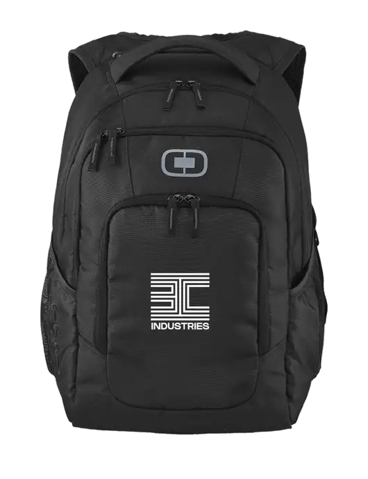 OGIO Black Logan Laptop Backpack
 w/3C Logo