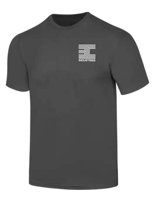 Simply Soft Charcoal 4.5oz  Poly/Combed Ring Spun Cotton T-Shirt w/3C Logo
