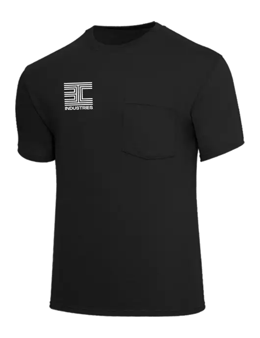 Core Blend Black Pocket T-Shirt w/3C Logo
