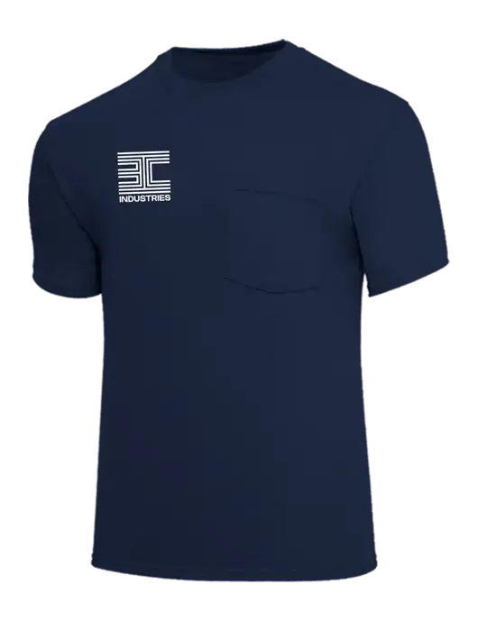 Core Blend Navy Pocket T-Shirt w/3C Logo