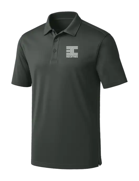 Dark Grey Silk Touch Performance Polo w/3C Logo