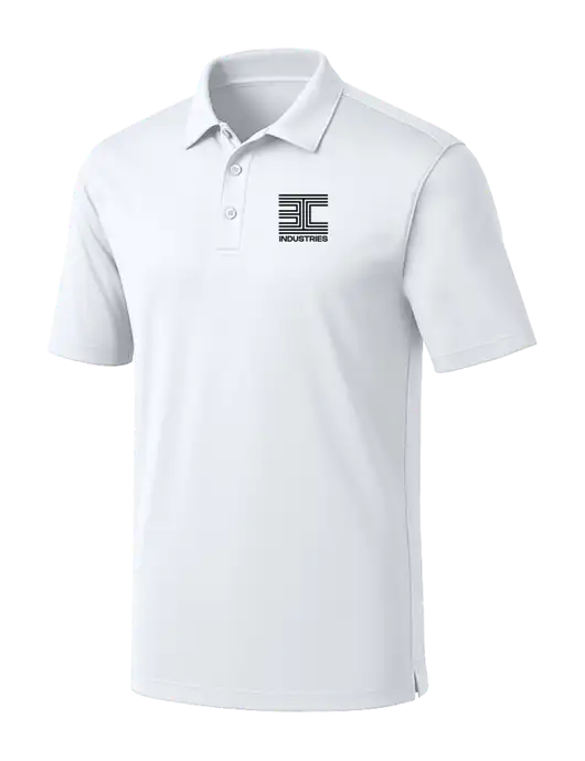 White Silk Touch Performance Polo w/3C Logo