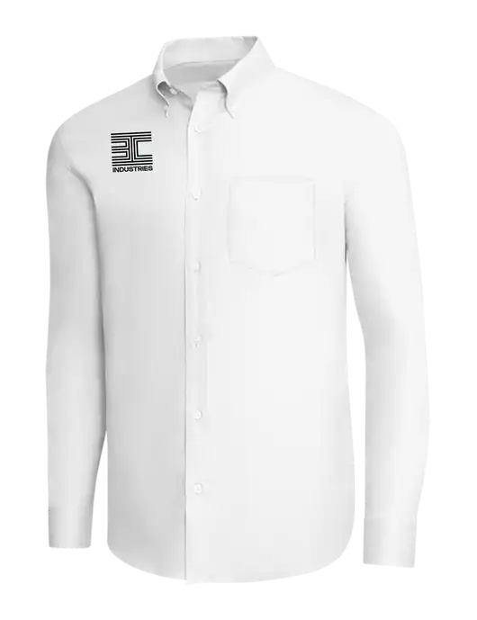 Brooks Brothers White Wrinkle-Free Stretch Pinpoint Shirt w/3C Logo