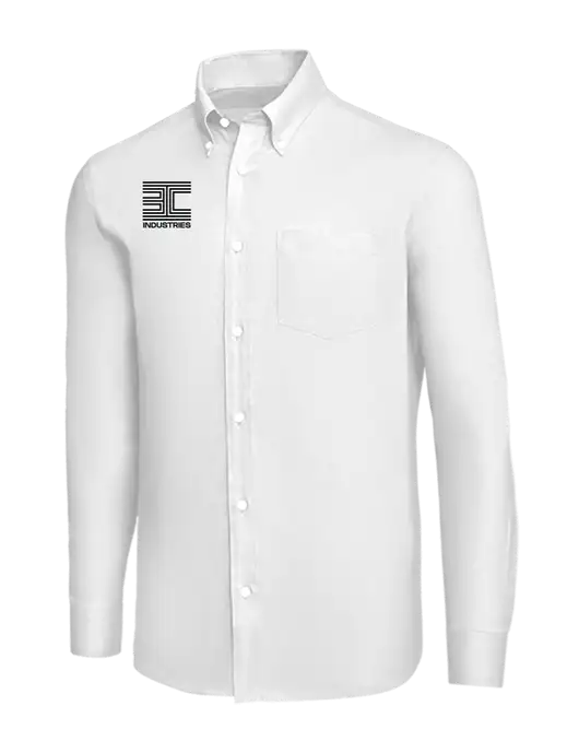 Brooks Brothers White Wrinkle-Free Stretch Nailhead Shirt w/3C Logo