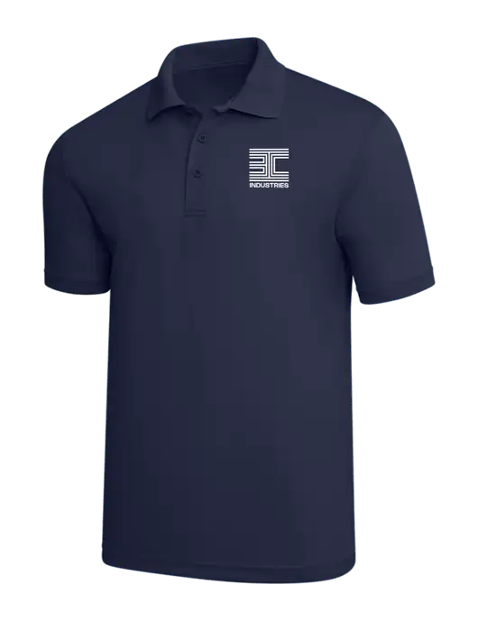 Navy PosiCharge RacerMesh Polo w/3C Logo