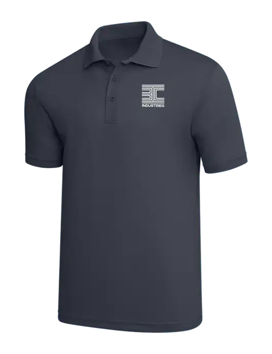Dark Grey PosiCharge RacerMesh Polo w/3C Logo