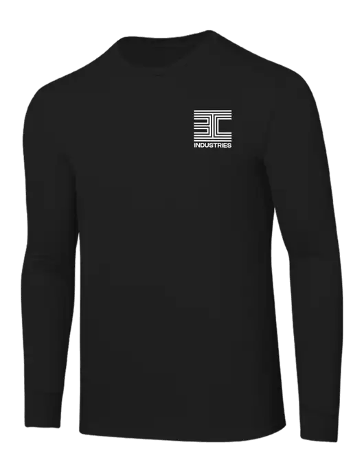 Core Blend Black Long Sleeve Tee w/3C Logo