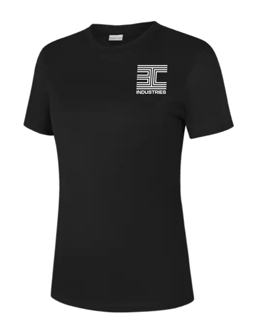  Womens Black PosiCharge Competitor Tee w/3C Logo