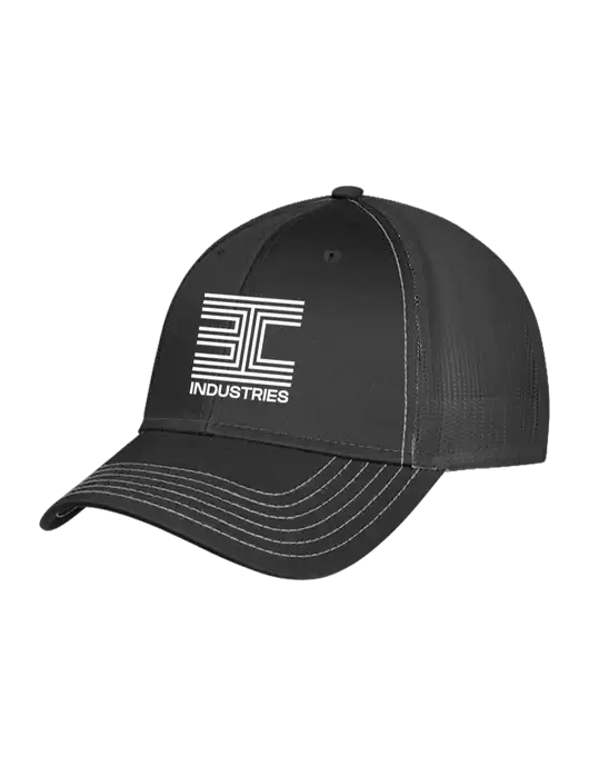 Charcoal Grey Mesh Trucker Cap Snap Back w/3C Logo