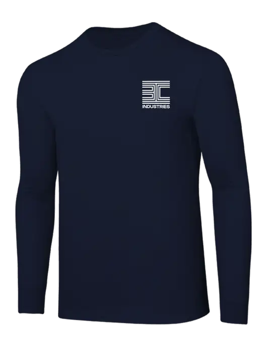Core Blend Navy Long Sleeve Tee w/3C Logo