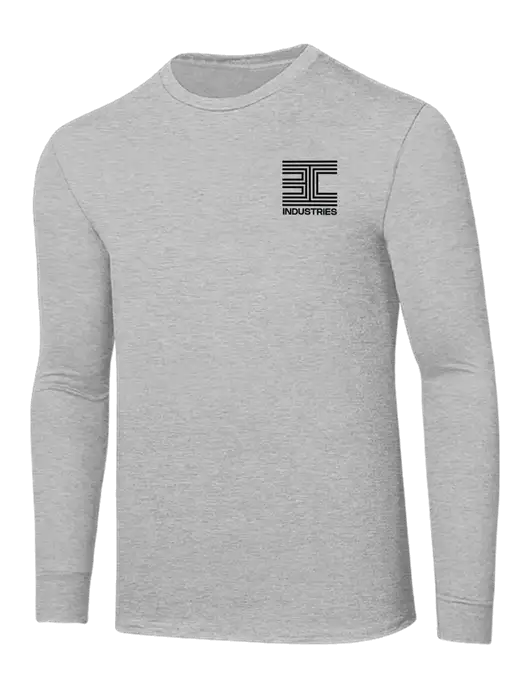 Core Blend Light Grey Heather Long Sleeve Tee w/3C Logo