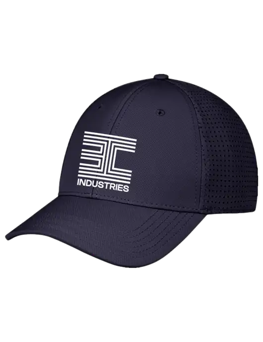 Navy Performance Stretchable Cap Hook & Loop w/3C Logo