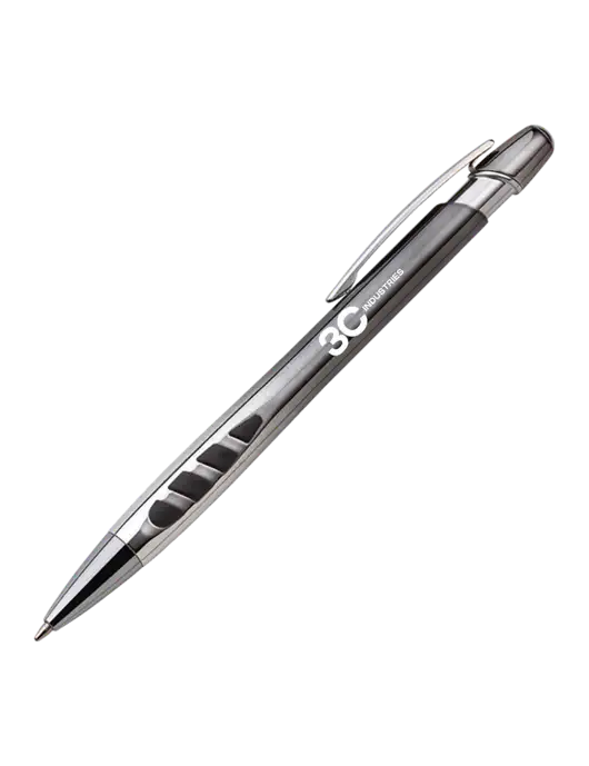 Zenith Gunmetal Ballpoint Pen - Blue ink w/3CI Industries Logo