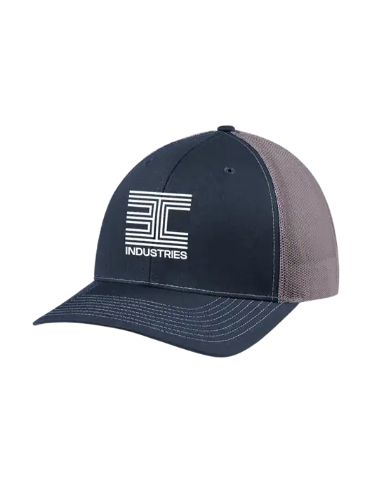 Richardson Adjustable Snapback Original 112 Trucker Cap Navy w/Charcoal Mesh w/3C Logo
